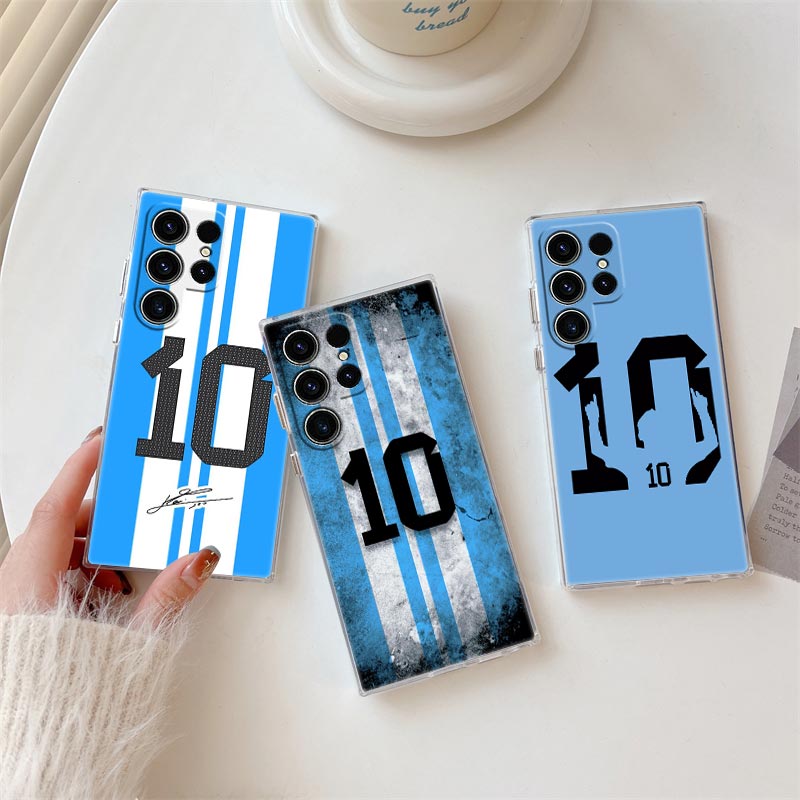 Samsung Galaxy S25 - Étui transparent Cool Football Number 10